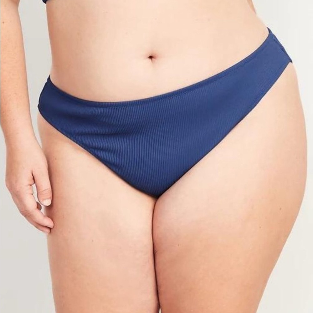Old Navy Ribbed Low Rise Classic Bikini Bottom